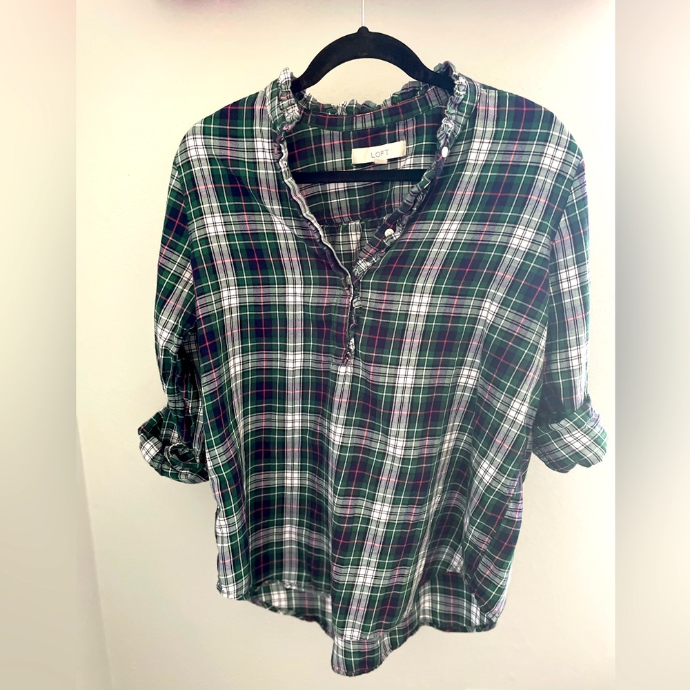 Pink & Green Plaid Flannel